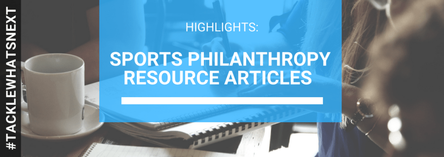 Sports Philanthropy Resources Articles